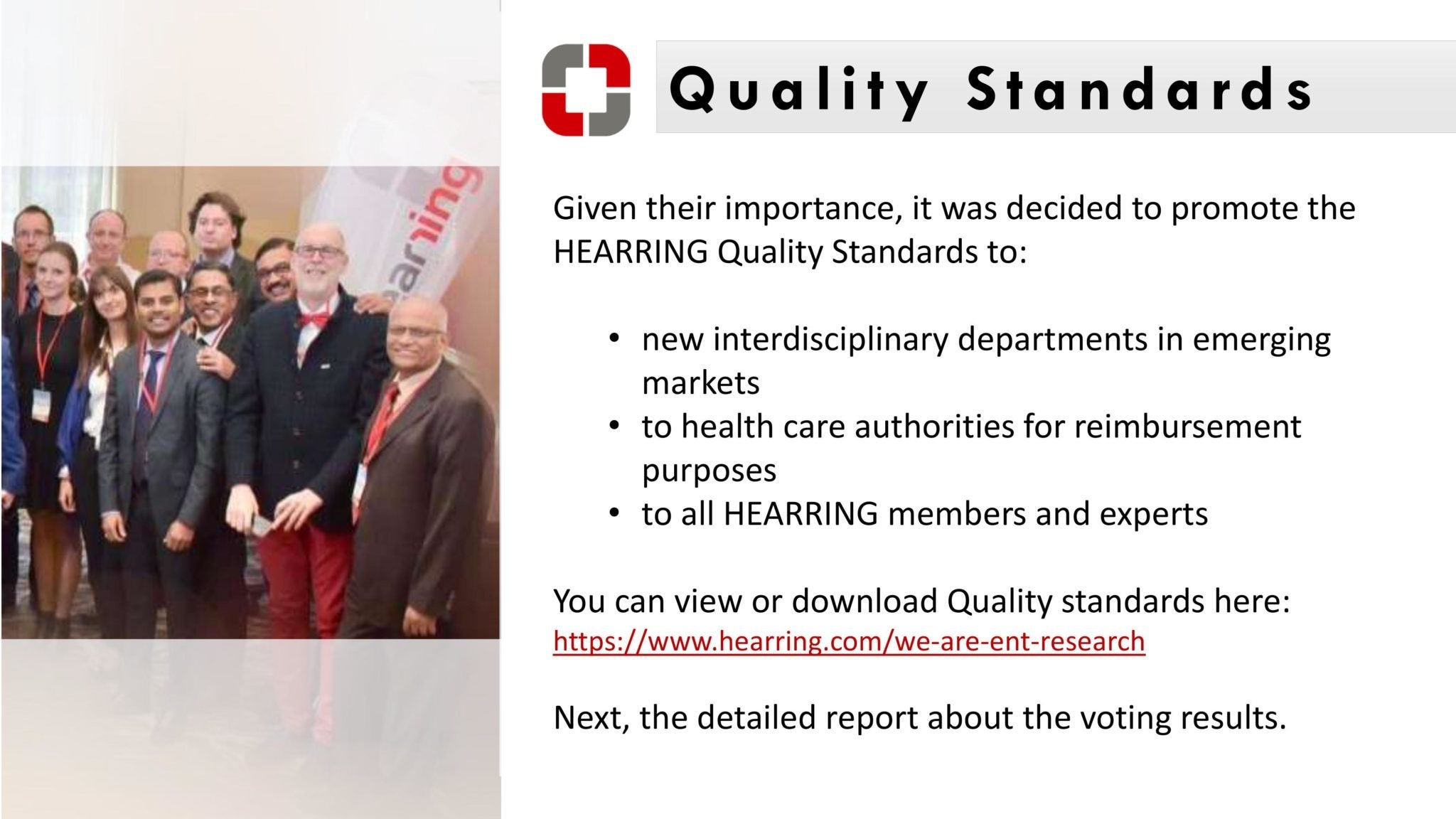 Quality Standards Hearring
