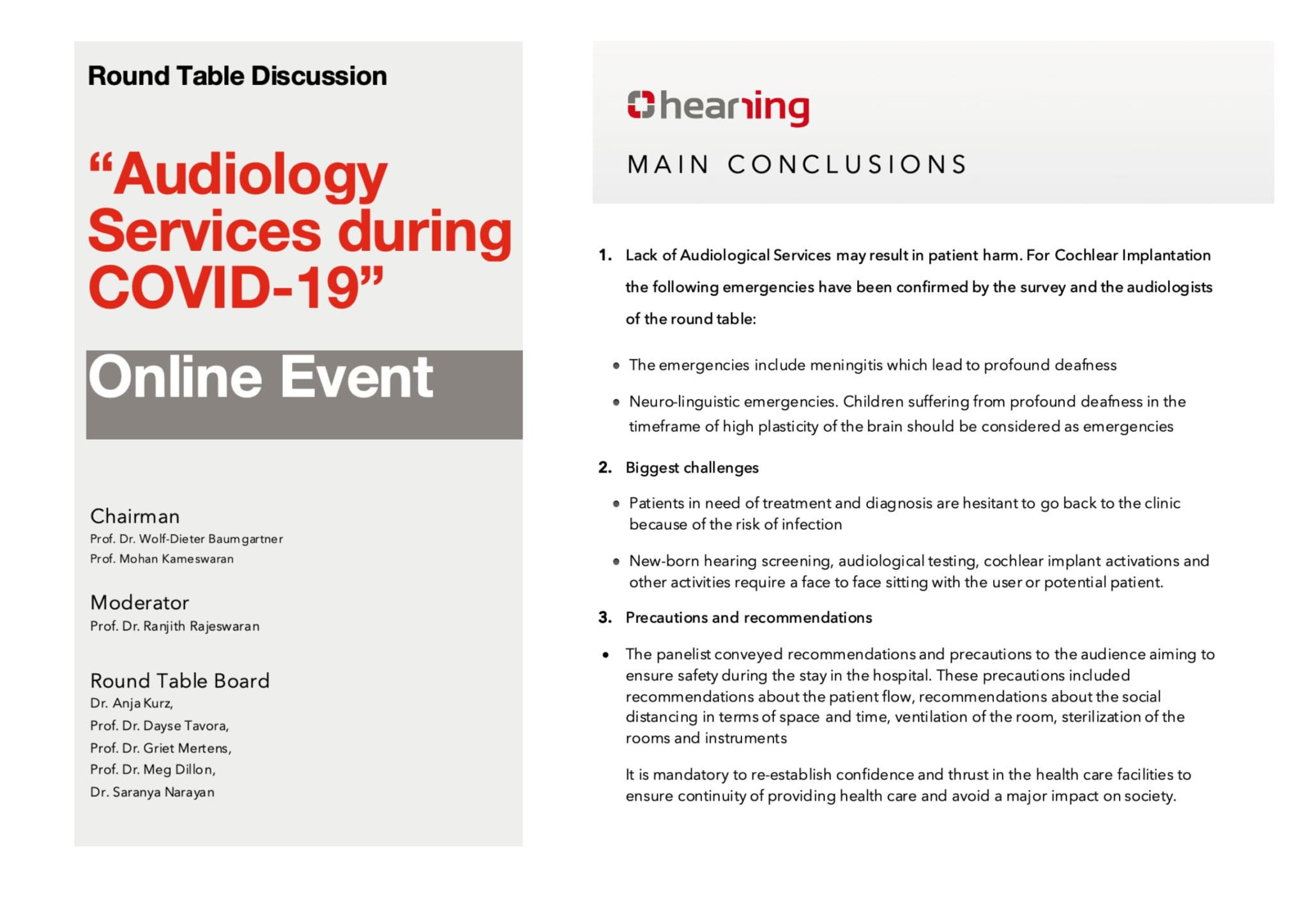 audiology services covid19 online discussion Hearring